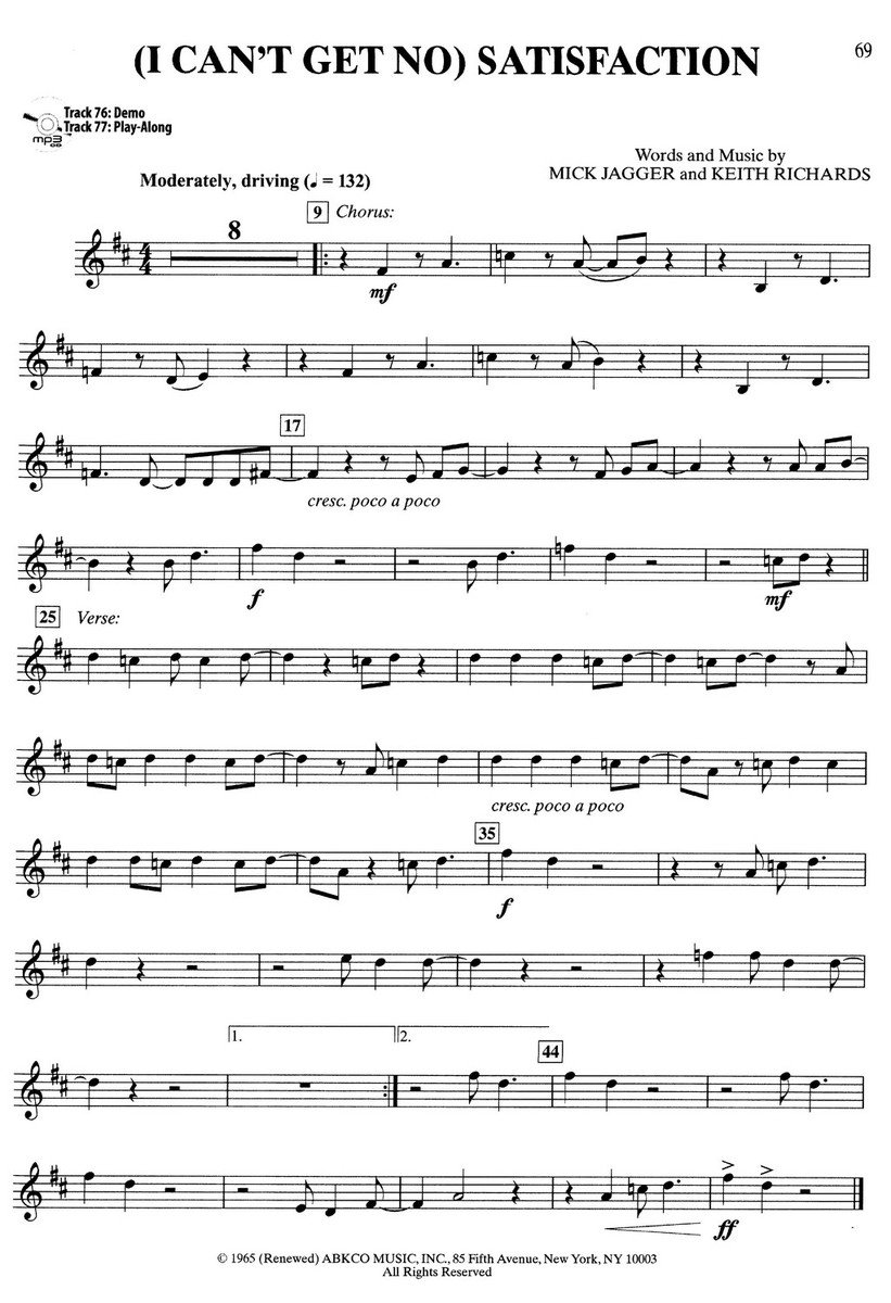 Ultimate Pop & Rock - Instrumental solos + CD / trumpeta a klavír (PDF)  - Clarina