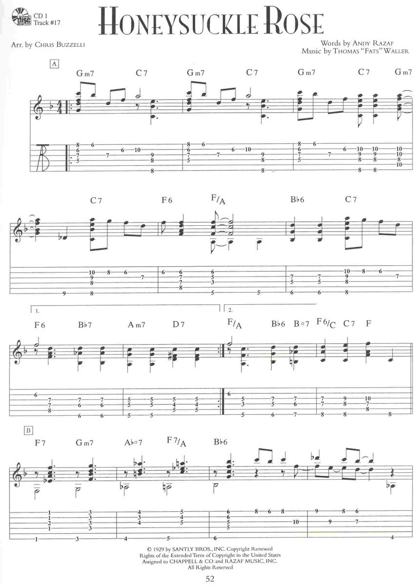 jazz guitar chord melody transcriptions pdf