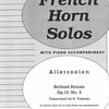 ALLERSEELEN - Richard Strauss - lesní roh (f horn) a klavír