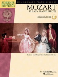 SCHIRMER, Inc. MOZART - 15 easy piano pieces + Audio Online / sólo klavír