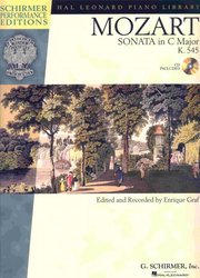 SCHIRMER, Inc. MOZART - Sonata in C Major, K.545 + Audio Online / klavír