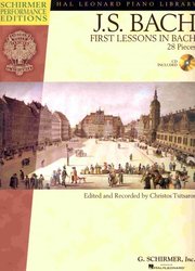 SCHIRMER, Inc. J.S.BACH - First Lesson in Bach (28 pieces) + CD / sólo klavír