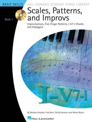 Hal Leonard Corporation SCALES, PATTERNS AND IMPROVS 1 + CD / piano