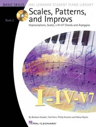 Hal Leonard Corporation SCALES, PATTERNS AND IMPROVS 2 + CD / piano