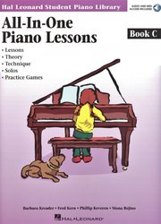 Hal Leonard Corporation PIANO LESSONS - ALL IN ONE - book C + Audio Online (lessons, theory, technique, solos, practice games)