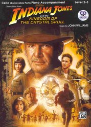 ALFRED PUBLISHING CO.,INC. INDIANA JONES&THE KINGDOM OF THE CRYSTAL SKULL + CD / violoncello a piano