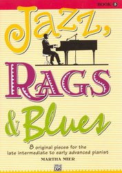 ALFRED PUBLISHING CO.,INC. JAZZ, RAGS, BLUES 5  by Martha Mier - piano solos