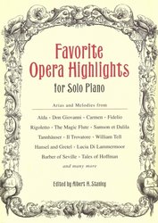 DOVER PUBLICATIONS Favorite Opera Highlights for solo piano / Oblíbené operní melodie pro sólo klavír