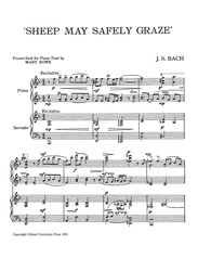 Bach: Sheep May Safely Graze  (BWV 208) / 1 klavír 4 ruce