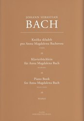 Editio Bärenreiter Knížka skladeb pro Annu Magdalenu Bachovou - sólo klavír