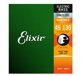 ELIXIR 14777 struny na 5-strunnou baskytaru 45/135